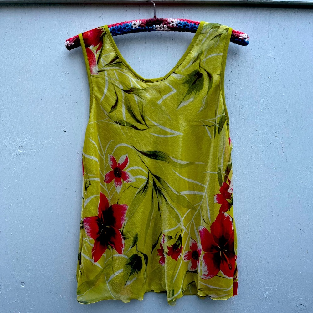 Hawaiian Floral tank top